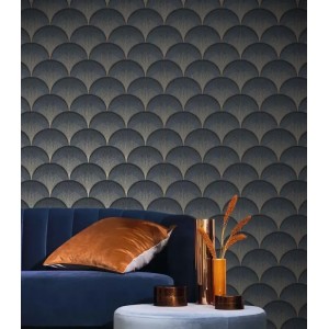 Casamance|Florale Jugendstil Tapete grün|Retro 2