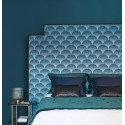 Casadeco|Papier peint motifs d’éventails bleus style Art Déco|Art Déco