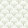 Casadeco|Papel pintado estilo Art Deco verde con formas geométricas de abanico|Papel Pintado