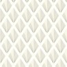 Casadeco|White Art Deco wallpaper with shiny diamond patterns|Rhombus