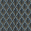 Casadeco|Modern Art Deco style wallpaper with 3D diamonds|Rhombus
