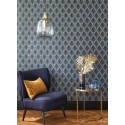 Casadeco|Modern Art Deco style wallpaper with 3D diamonds|Rhombus