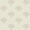 Casadeco|Papel pintado estilo Art Deco beige con elegantes formas en arcos|Papel Pintado