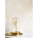 Casadeco|Papel pintado estilo Art Deco beige con elegantes formas en arcos|Papel Pintado