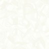 Casadeco|White Art Deco wallpaper with metallic harps and music sheets|Art Deco