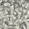 Casadeco|Papier peint Art Déco noir et blanc avec harpes et partitions|Art Déco