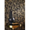 Casadeco|Papier peint Art Déco noir et doré avec design original de harpes et partitions|Rétro