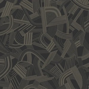 Borastapeter|Wallpaper blue gold Art Nouveau vertical stripes|Art Deco
