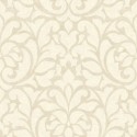 Casadeco|Papier peint damas beige avec ornements effet lin|Papier Peint