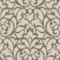 Casadeco|Papier peint damas beige et noir pour salon classique|Papier Peint