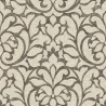 Casadeco|Papier peint damas beige et noir pour salon classique|Papier Peint