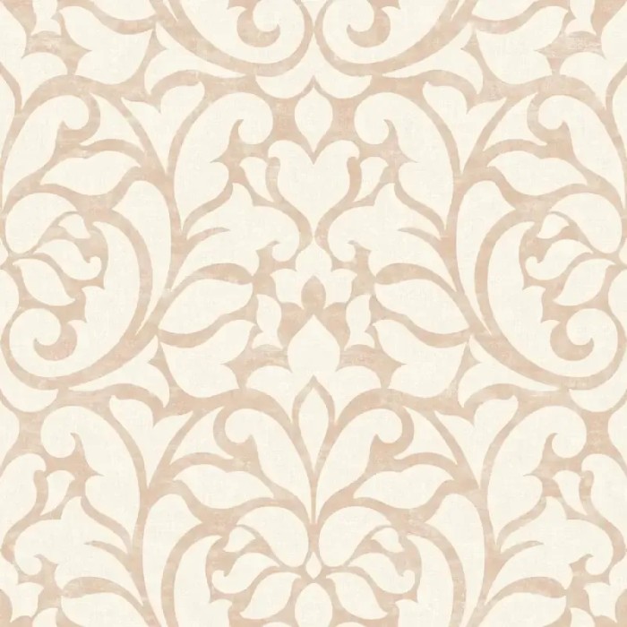 Papel pintado damasco rosa efecto textil - Casadeco Vienne 87344119