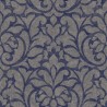 Casadeco|Papier peint damas bleu et gris pour salons élégants|Papier Peint