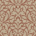 Casadeco|Classic red and beige damask wallpaper|Wallpaper