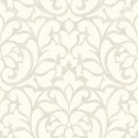 Casadeco|White and light grey tone damask wallpaper|Wallpaper