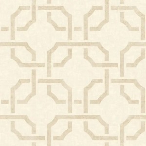 Papeldecor|Green textile Wallpaper with gold|Wallpaper