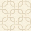 Casadeco|Papier peint intemporel beige avec courbes géométriques enchaînées|Papier Peint