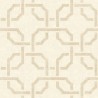 Casadeco|Papier peint intemporel beige avec courbes géométriques enchaînées|Papier Peint