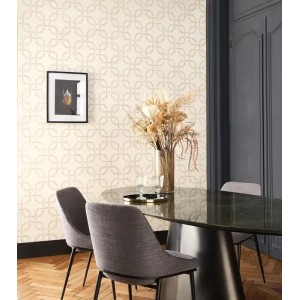 Papeldecor|Green textile Wallpaper with gold|Wallpaper 2