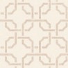 Timeless beige wallpaper with interlinked geometric curves - Casadeco Vienne 87351301