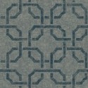 Casadeco|Blaue geometrische Tapete mit modernem Muster aus verbundenen Formen|Tapeten