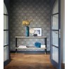 Casadeco|Blaue geometrische Tapete mit modernem Muster aus verbundenen Formen|Tapeten