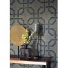 Casadeco|Blaue geometrische Tapete mit modernem Muster aus verbundenen Formen|Tapeten
