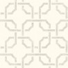 Timeless beige wallpaper with interlinked geometric curves - Casadeco Vienne 87351301