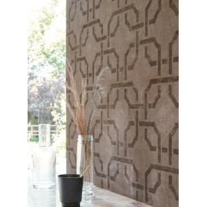 Borastapeter|Wallpaper geometric Birgit terracotta and apricot|Wallpaper 2