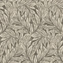 Casadeco|Papier peint floral classique avec feuilles de saule noir et beige|Papier Peint