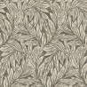 Casadeco|Papier peint floral classique avec feuilles de saule noir et beige|Papier Peint