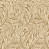Casadeco|Papier peint floral feuilles de saule jaune ocre|Papier Peint