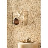 Casadeco|Blumentapete mit ockergelben Weidenblättern|Tapeten