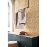 Casadeco|Floral wallpaper with ochre yellow willow leaves|Wallpaper