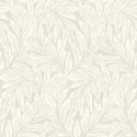 Casadeco|Papier peint à motif floral beige et gris|Papier Peint