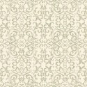 Casadeco|Classic ornamental wallpaper in greenish grey|Wallpaper
