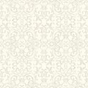 Casadeco|Papier peint damas ornemental blanc|Papier Peint