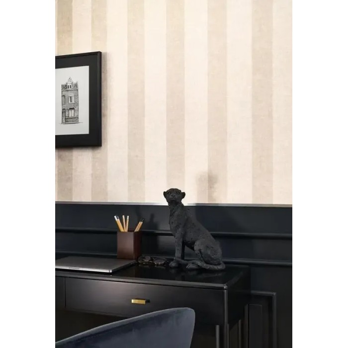 Casadeco|Papier peint rayures beige style anglais|Rayures