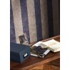 Casadeco|Black and beige English-style striped wallpaper|Stripes