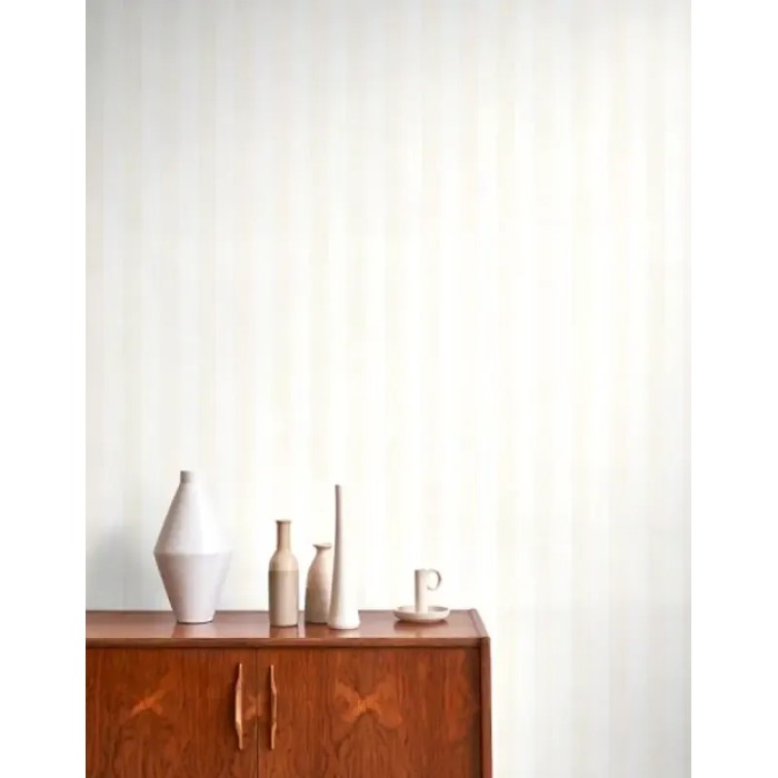 Casadeco|Papier peint rayures marines blanc perle uni|Rayures