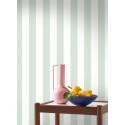 Casadeco|Aqua green nautical striped wallpaper|Stripes