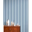 Casadeco|Papier peint rayures marines bleues|Rayures