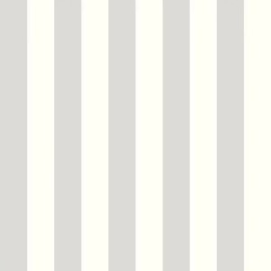 Casadeco|Light gray and white striped wallpaper|Stripes