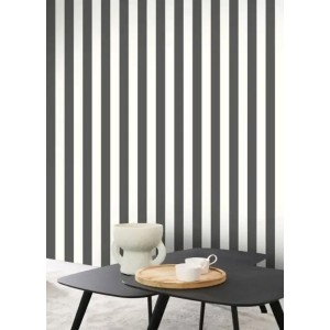 Marburg|Wallpaper with blurred stripes in shiny beige tones|Stripes 2