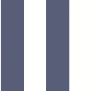 Caselio|Vertical blue and white striped wallpaper|Stripes