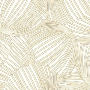 Casadeco|Elegant floral wallpaper enhanced with shiny blue and green touch|Modern