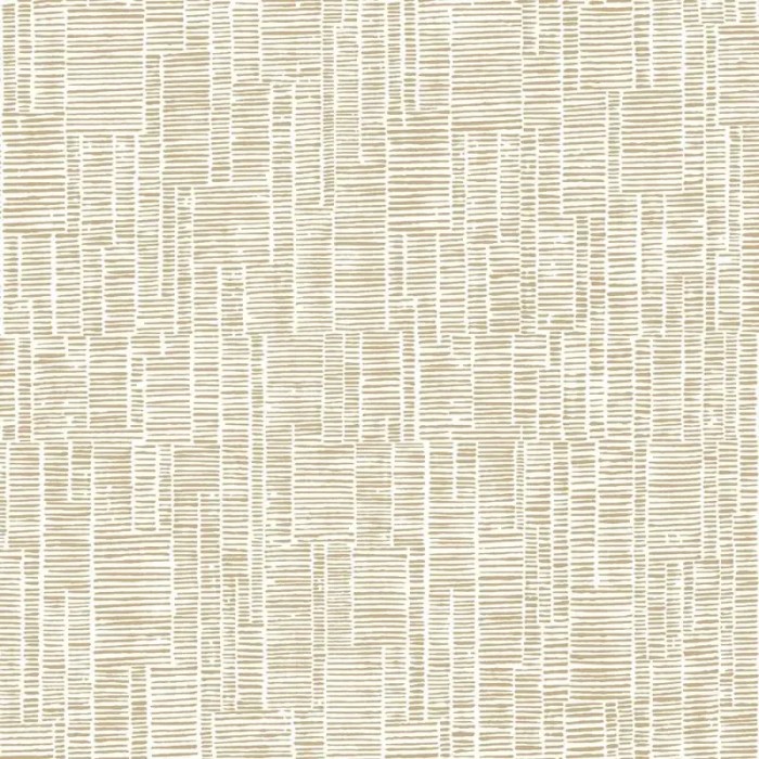 Casadeco|Papel pintado rústico moderno con un elegante patrón rayado beige|Imitacion Rafia