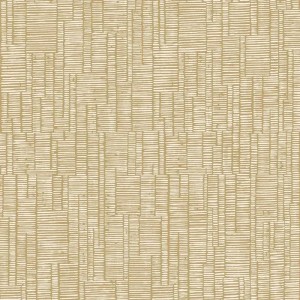 Elitis|Dark brown natural fibre-effect wallpaper|Raffia Imitation