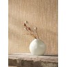 Casadeco|Papier peint style ethnique avec motif rayé moderne couleur camel|Imitation Raphia