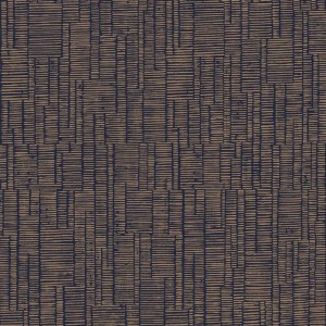 Rasch|Papier peint style ethnique effet textile bleu|Ethnique